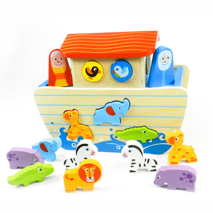 Playbox Wild Cruise Wooden Animal Ark Toy Set