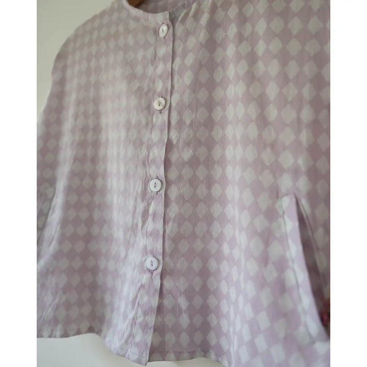 Love The World Today Shared Secrets Co-Ord In Lilac Rhombus For Boys