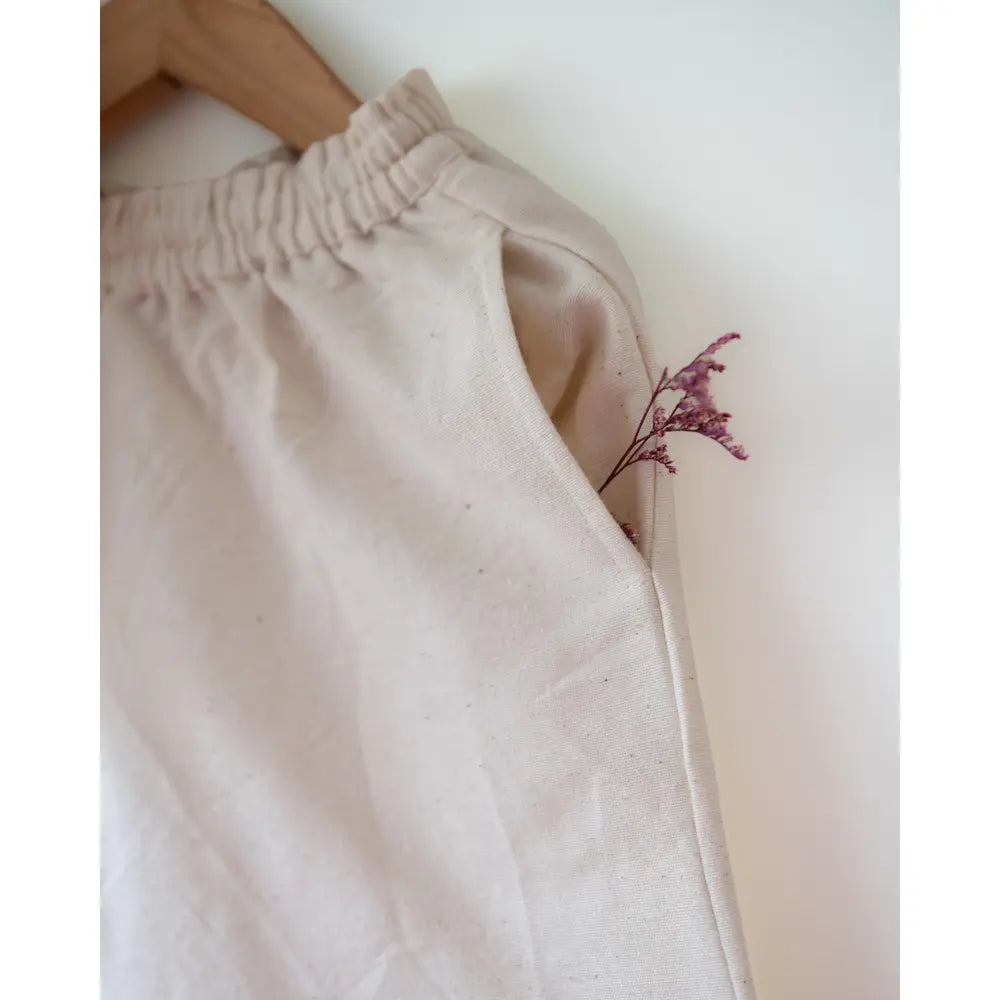 Love The World Today Chandan Mustard Yellow Ruffle Top &amp; Off-White Palazzo Set For Girls