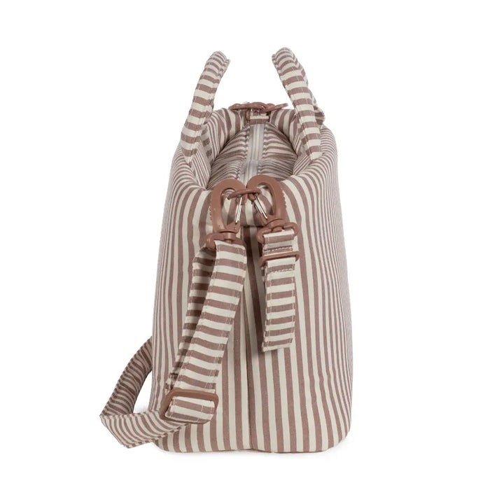 Walking Mum Praliné Moka Diaper Bag with Changing Mat, Water-Resistant Maternity Bag with Insulated Bottle Pocket, Wet Pocket, Multiple Organisers &amp; Stroller Straps