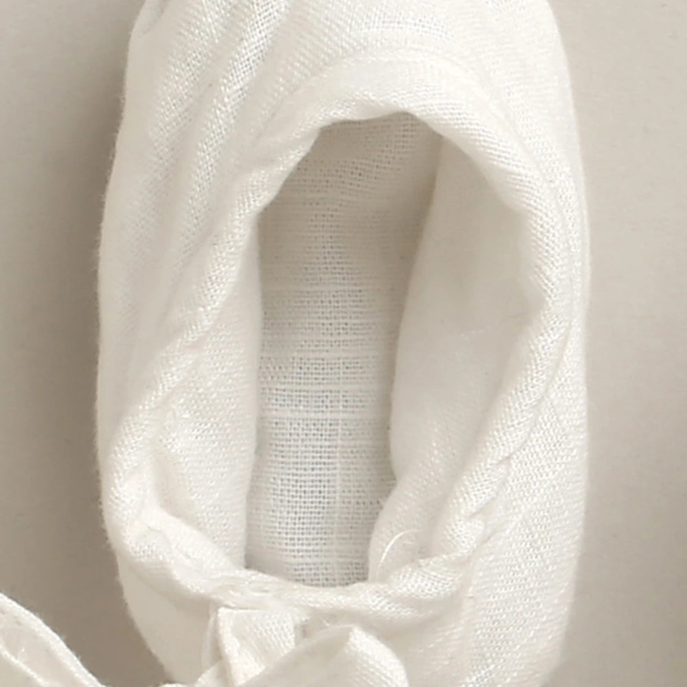 Sweetlime By As Unisex Pure Comfort Organic Cotton Baby Booties - White