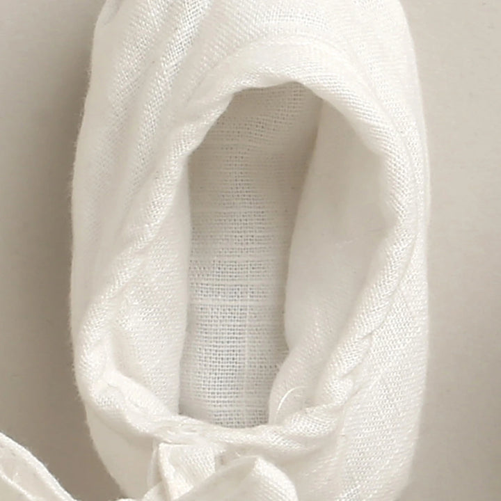 Sweetlime By As Unisex Pure Comfort Organic Cotton Baby Booties - White