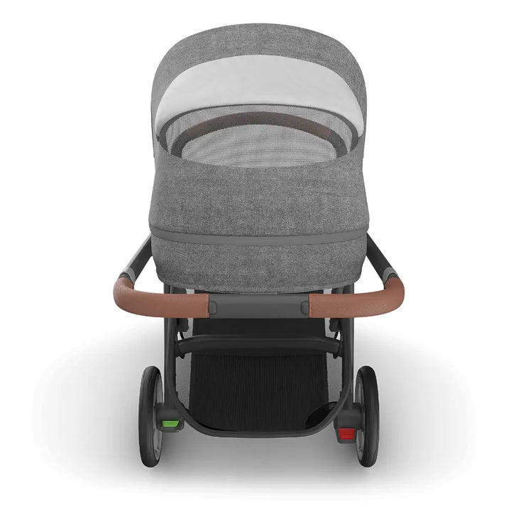 UPPAbaby Cruz V3 Stroller - Greyson - Charcoal Mélange | Carbon Frame | Saddle Leather