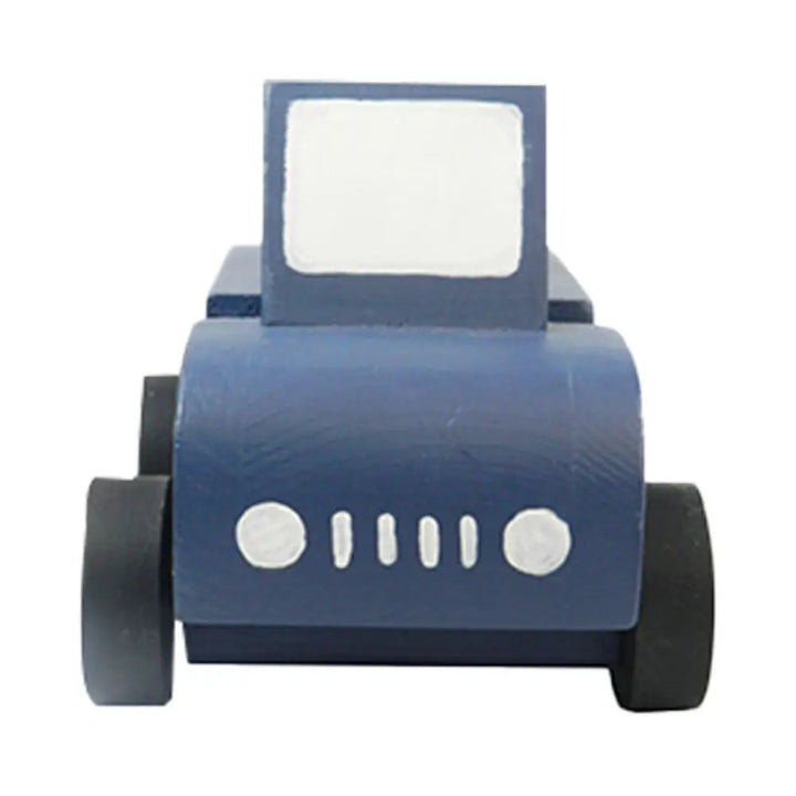 Playbox Wooden EV Jeep with Artificial Wooden Electric Charger