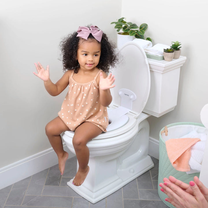 Ingenuity Flip &amp; Sit Potty Seat -  Toddler Potty Training Seat, Easy to set up, For Round &amp; Elongated Toilets, 18 Months+ / upto 22.5 kg