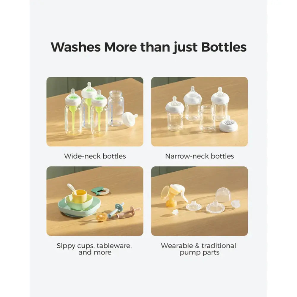 Momcozy KleanPal Pro Baby Bottle Washer and Sterilizer-Fast Steam Cleaning &amp; One-Touch Operation-9 Cleaning Mode