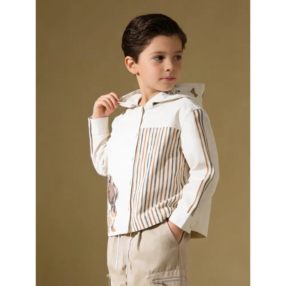 The Baby Trunk Unisex Friendly Dog Printed Shacket