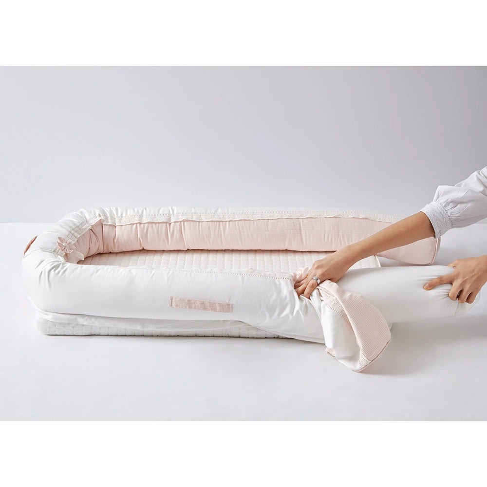 Annasimona Kids Newborn Baby Nest - Pink Checks