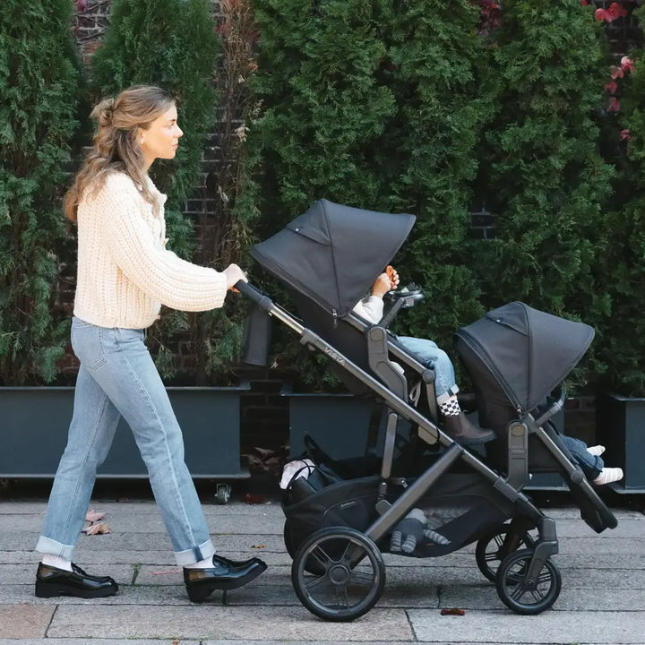UPPAbaby RumbleSeat V3, Sibling/Twin Seat for Vista V3 Stroller, Multi Seat Configurations, Forward and Rear Facing, Up to 18 kgs - Savannah/Pearl Grey