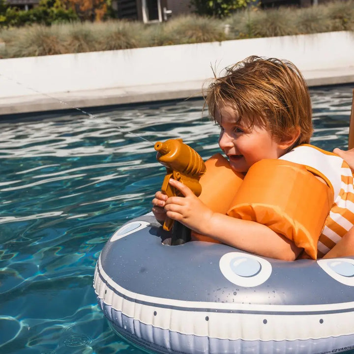 Swim Essentials Float Boat Yellow Submarine, Inflatable Baby Bath Tub for Infants 0–12 Months
