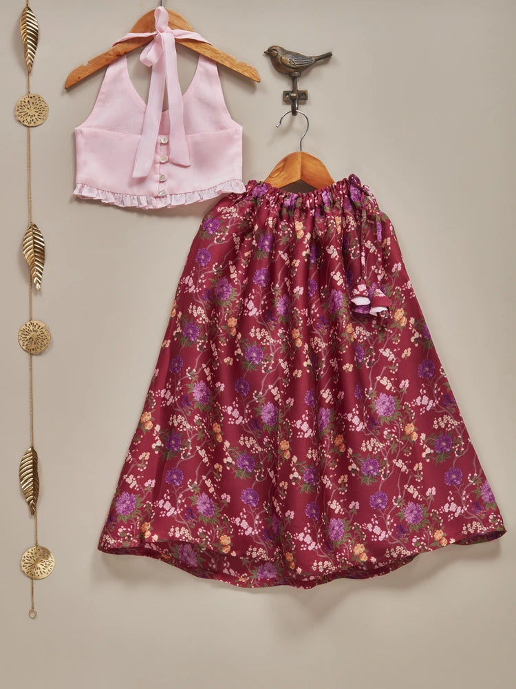 Liz Jacob Girls | Pure Mulberry-Silk Ethnicwear | Kesar