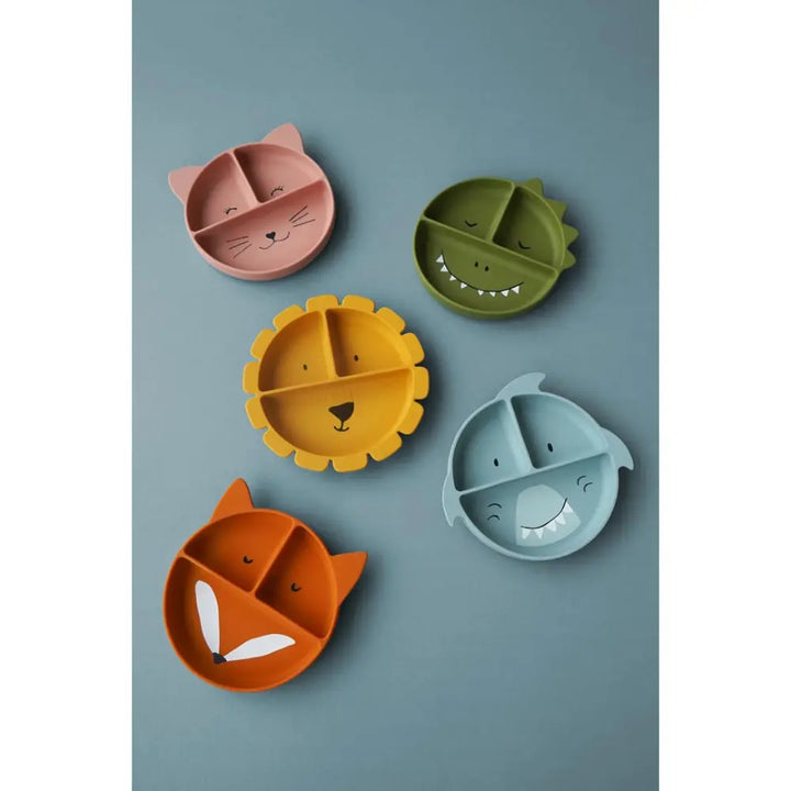 Trixie Silicone Divided Suction Plate - Mr. Shark
