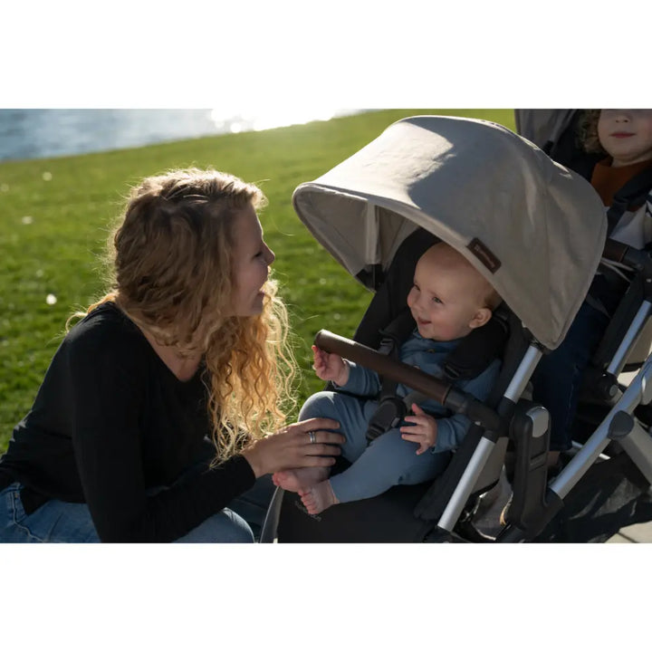 UPPAbaby RumbleSeat V3, Sibling/Twin Seat for Vista V3 Stroller, Multi Seat Configurations, Forward and Rear Facing, Up to 18 kgs - Declan/Oat
