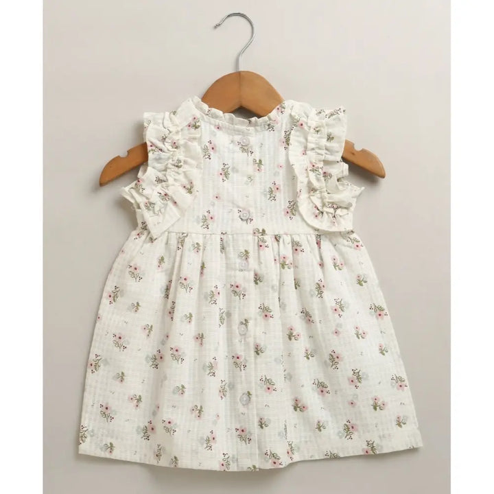 Sweetlime By As Organic Cotton Viscose Shell Top &amp; Pink Tweed Jacquard Shorts Set - White - 9-12M