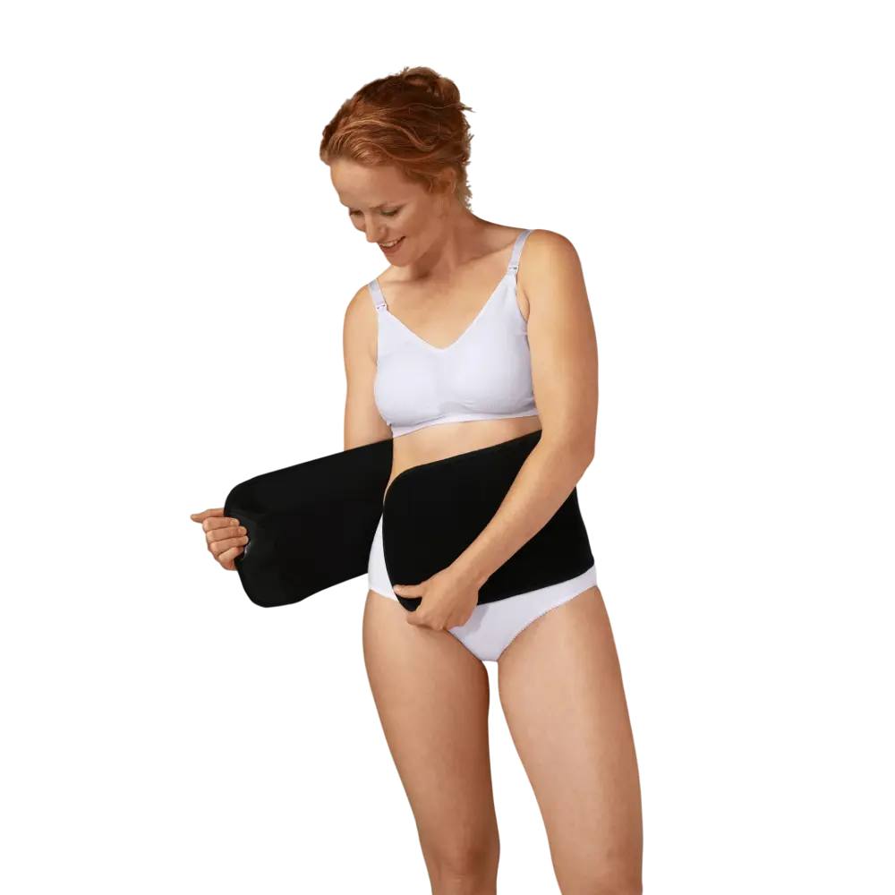 Carriwell Organic Cotton Post Birth Belly Binder - Black