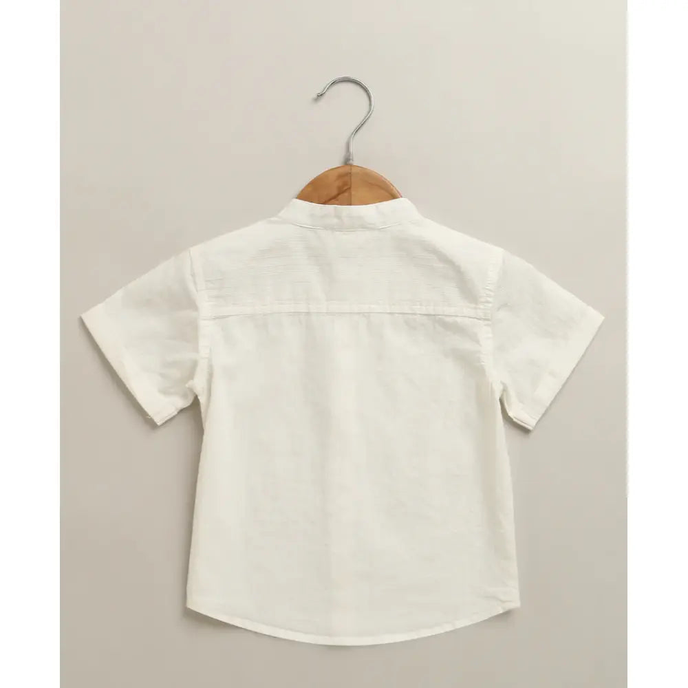 Sweetlime By As Classic Little Gentleman Suspender Shorts Set with Cotton Shirt