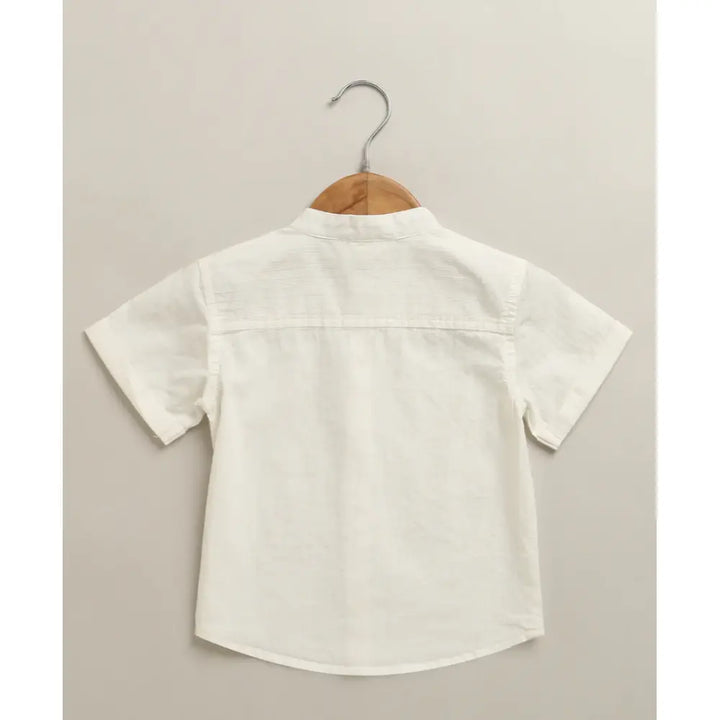 Sweetlime By As Classic Little Gentleman Suspender Shorts Set with Cotton Shirt
