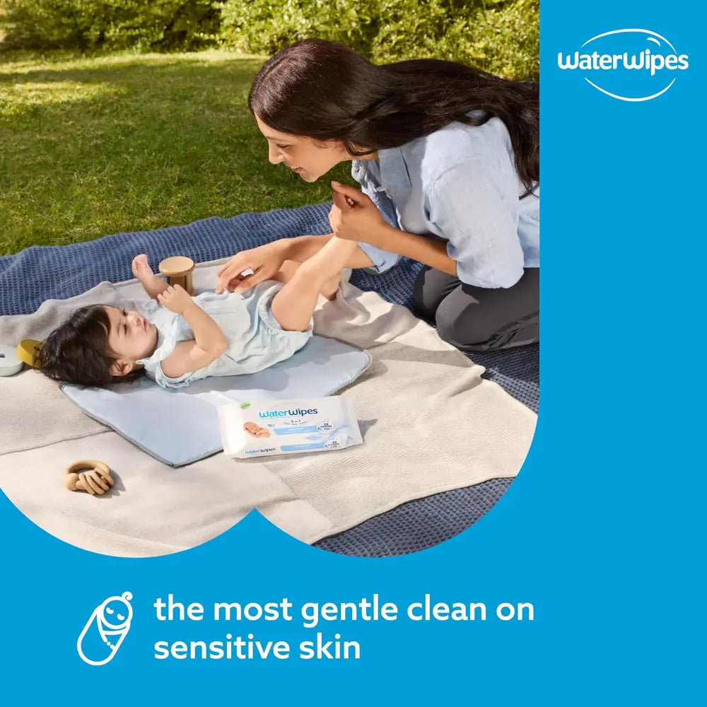 WaterWipes Baby Wipes (Imported-Ireland) 1 pack (60 wipes), Plastic-Free Original World&