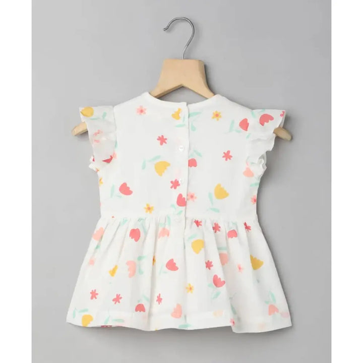 Sweetlime By AS Multicoloured Floral Organic Cotton Top &amp; Bloomer Co-ord Set