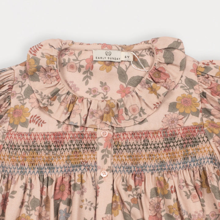 Early Sunday Jeanette Dress For Girls - Bloom
