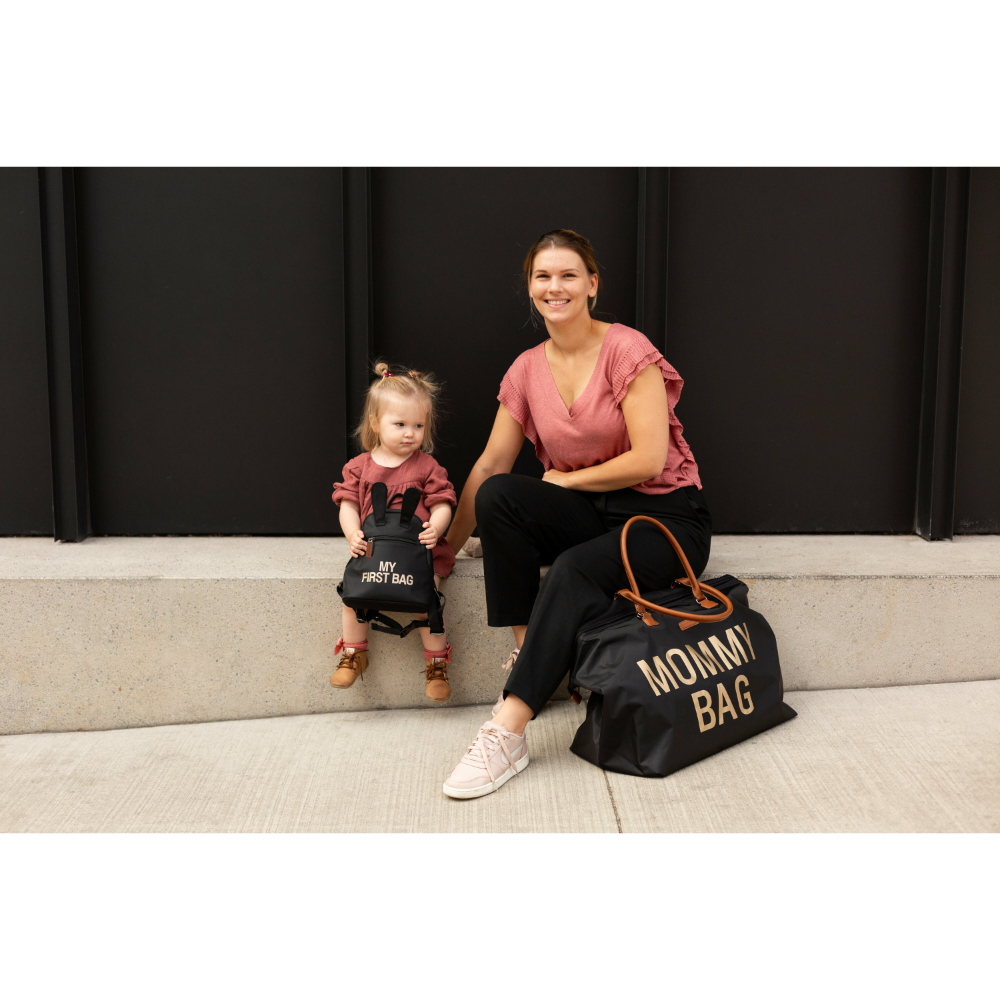 Childhome Mommy Bag Nursery Bag - Black/Gold
