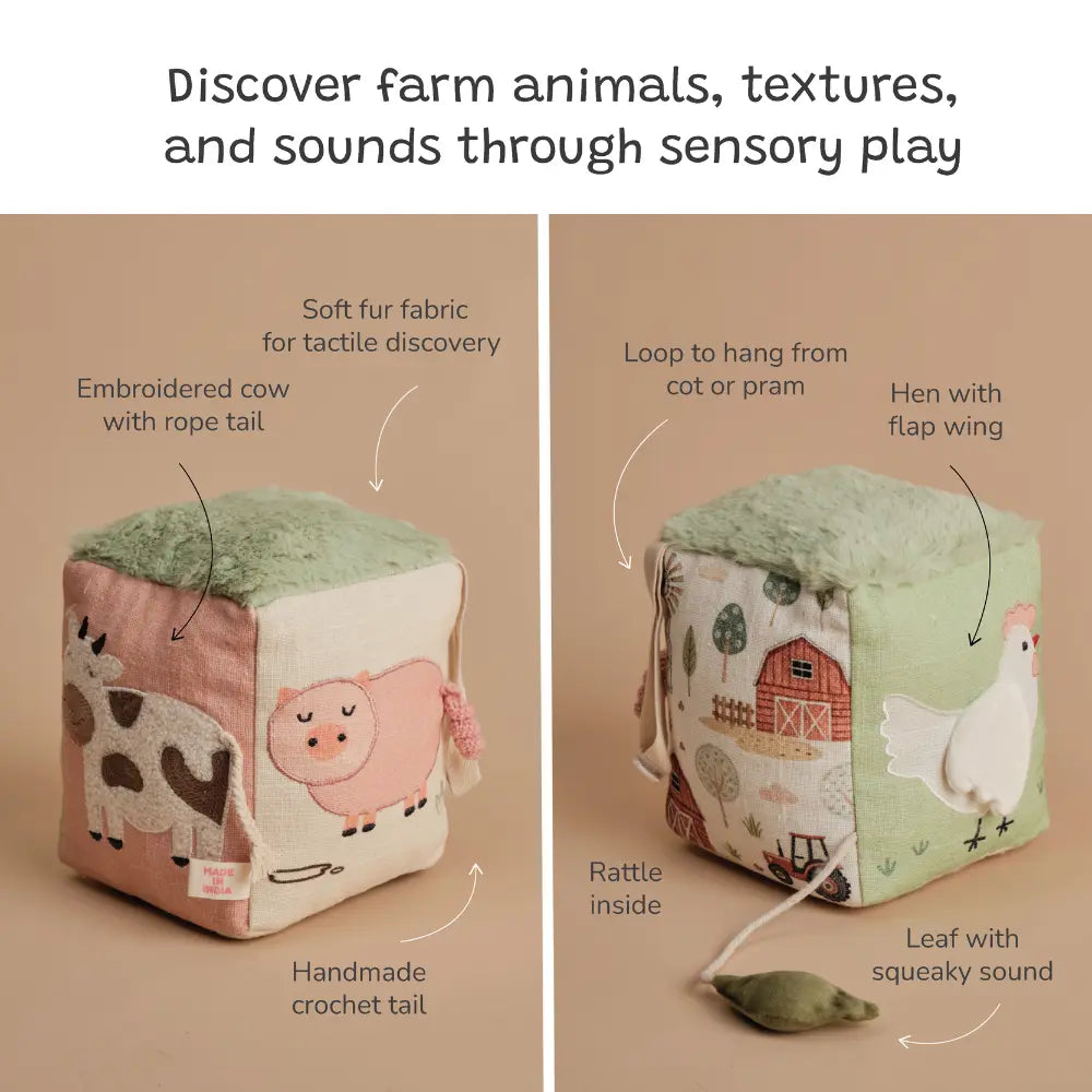 Jugo Play Busy Cube (Cow, Hen, Pig)