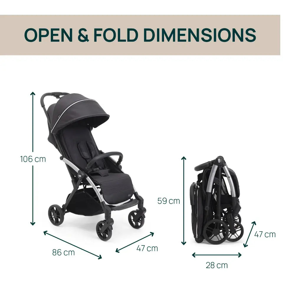 Chicco Goody Xplus Stroller Ebony - Black