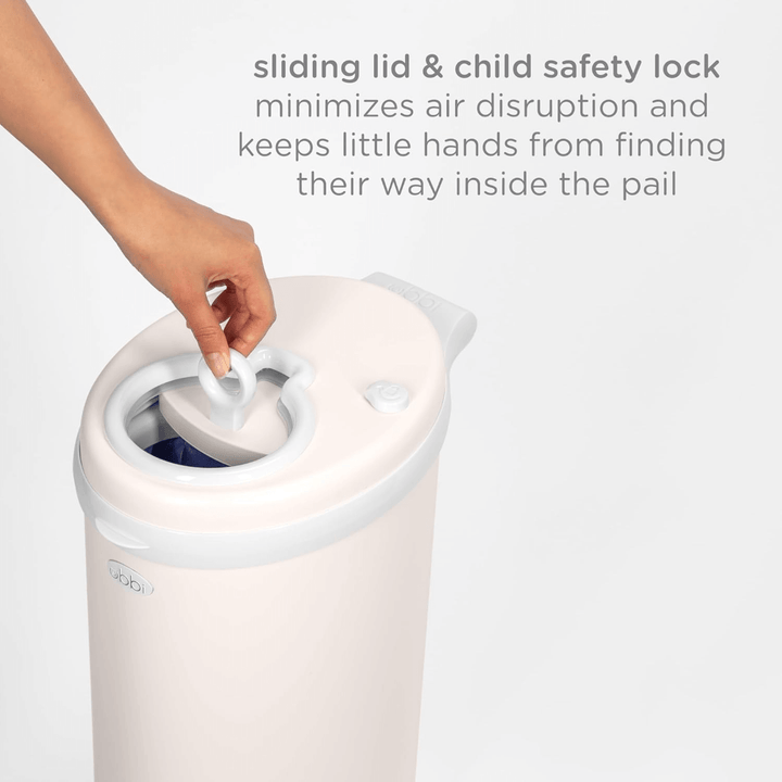 Ubbi Steel Odor Locking Diaper Pail - Ivory