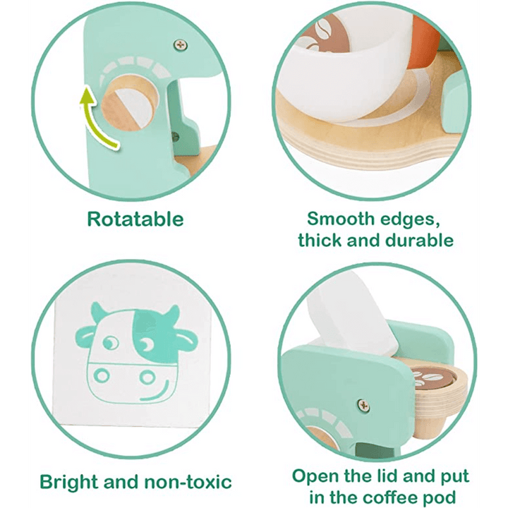 Playbox Wooden Coffee Maker Play Set