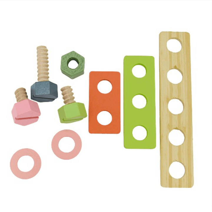 Playbox Pretend Play Toy Wooden Tool Kit - 31 pcs