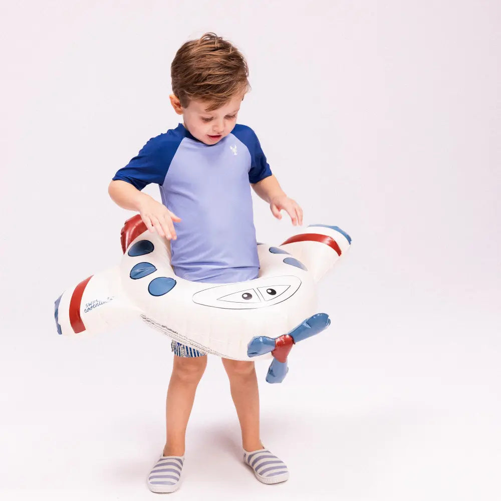 Swim Essentials Swim Ring, Inflatable Kids Pool Float,  Ø 55 cm - Multicolor Peter Plane