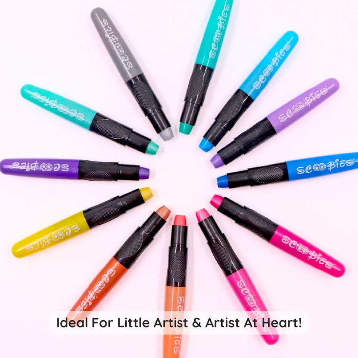 Scoobies Metallic Silk Crayons