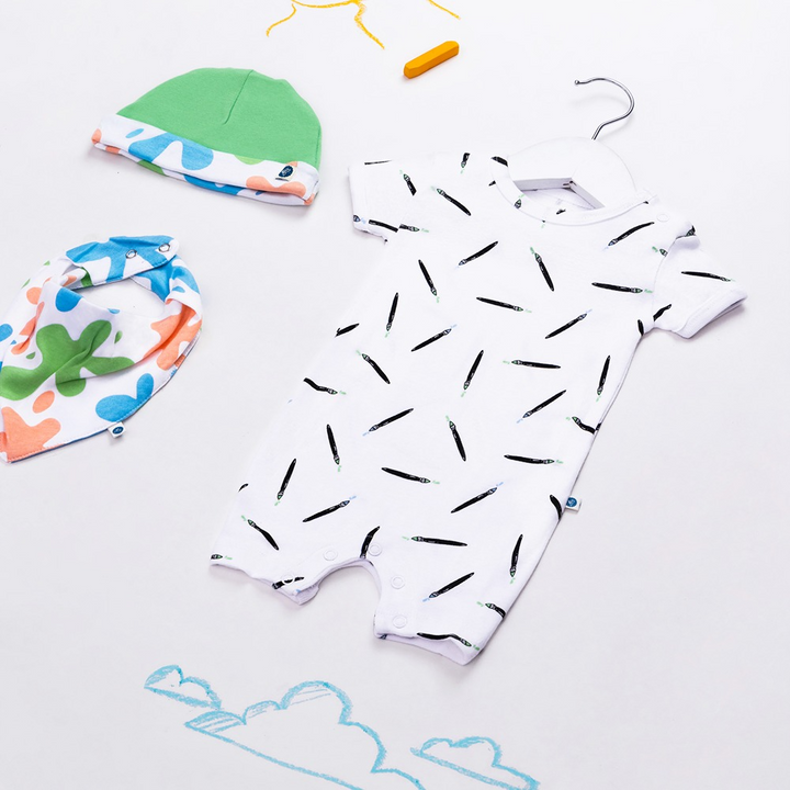 Cotton Bug Romper Suit - Art Splash