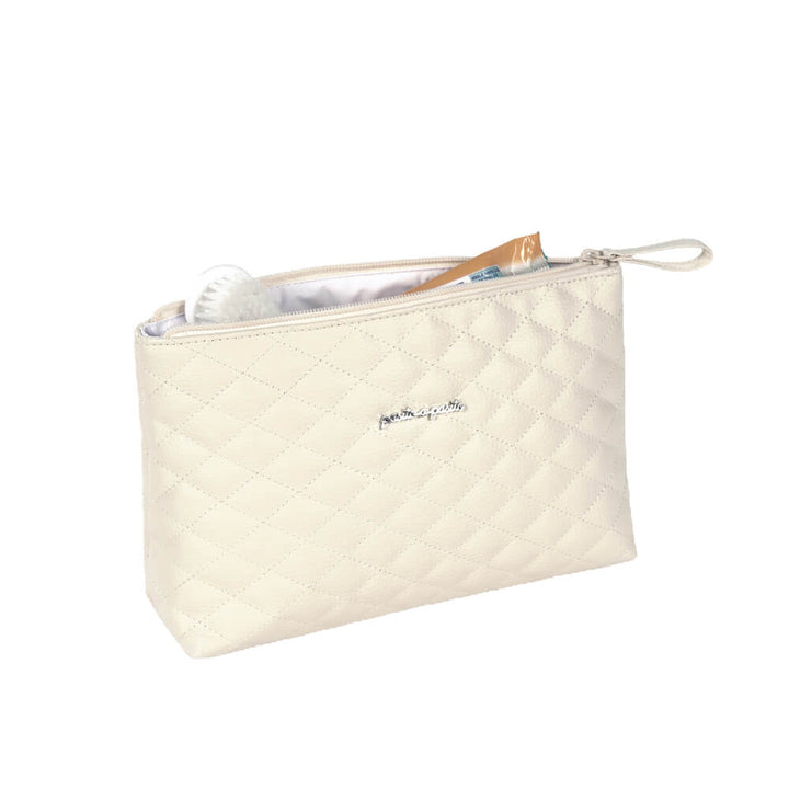 Padded Ines Beige Travel Essentials Pouch