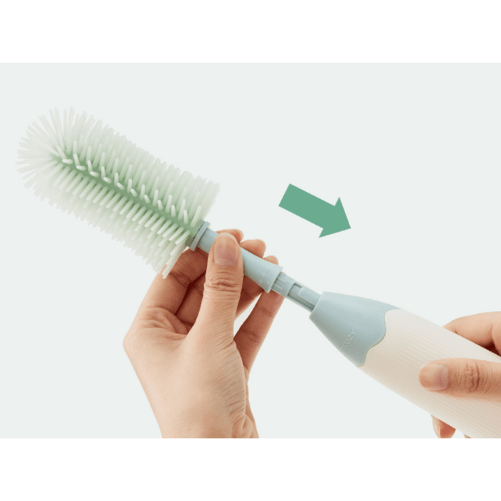 Momcozy Weaning Accessories Push-Press Design Bottle Brush Kit-Press Bubble Style Green