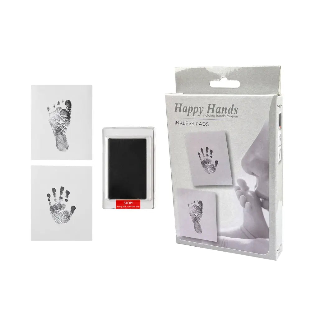Dooky Happy Hands Baby Inkless Print Gift Set – Mess Free Hand &amp; Footprint Keepsake, Pack of 3