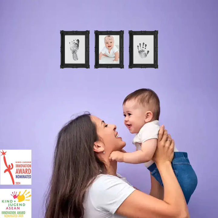 Dooky Happy Hands Baby Inkless Print Gift Set – Mess Free Hand &amp; Footprint Keepsake, Pack of 3