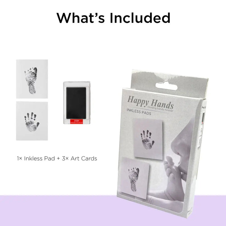 Dooky Happy Hands Baby Inkless Print Gift Set – Mess Free Hand &amp; Footprint Keepsake, Pack of 3