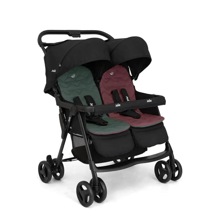 Joie Aire Twin Stroller with Rain Cover - Shale