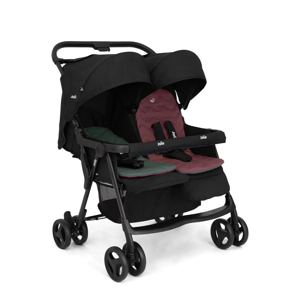 Joie Aire Twin Stroller with Rain Cover - Shale
