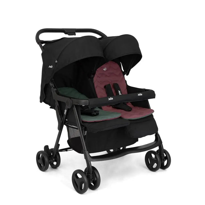 Joie Aire Twin Stroller with Rain Cover - Shale