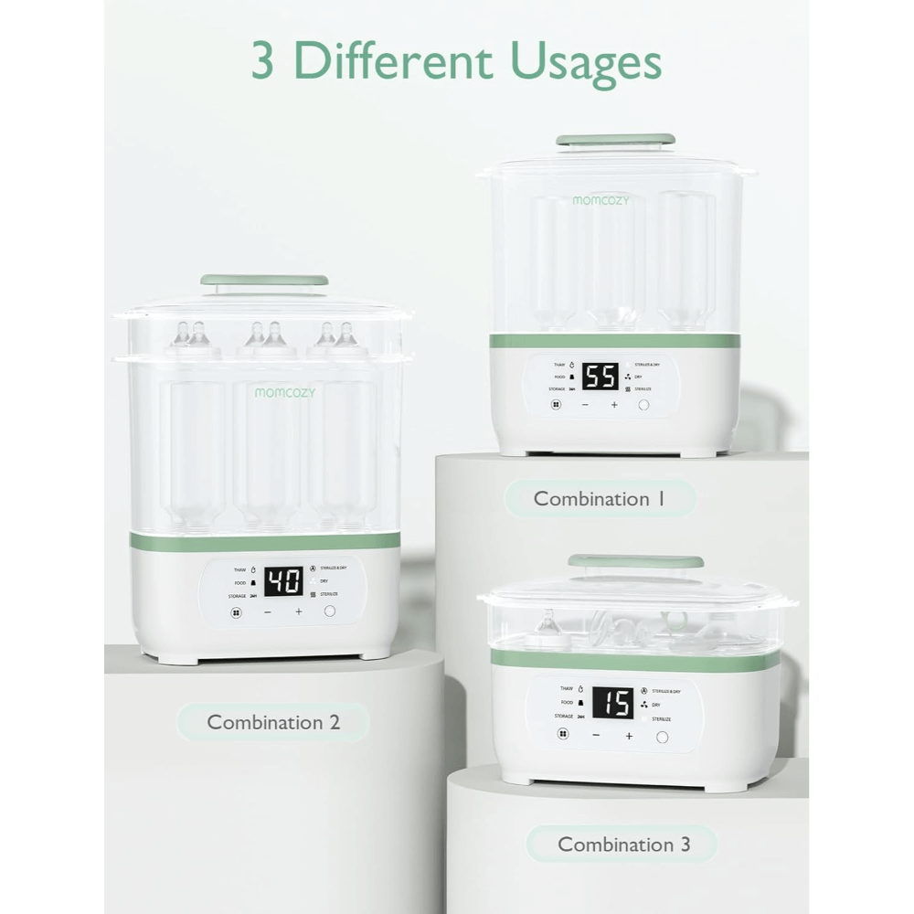 Momcozy Sterilizers &amp; Warmer 8 in 1 Sterilizer and Dryer - White