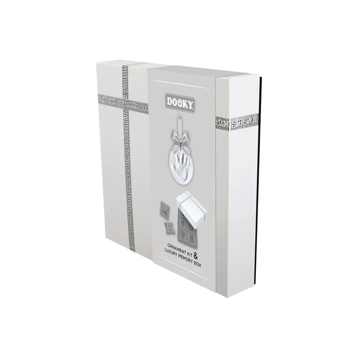 Dooky Baby Keepsake Gift Set – Handprint Ornament Kit with Storage Memory Box