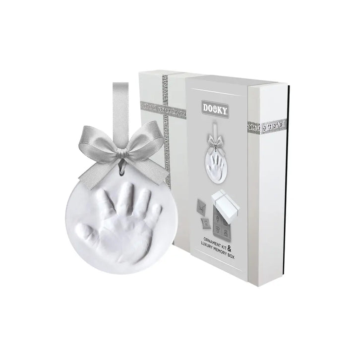 Dooky Baby Keepsake Gift Set – Handprint Ornament Kit with Storage Memory Box