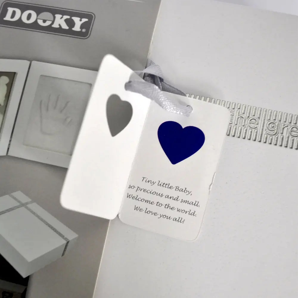 Dooky Baby Keepsake Gift Set – Handprint Ornament Kit with Storage Memory Box