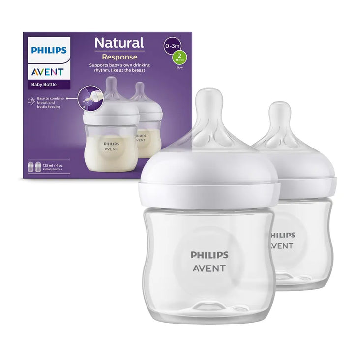 Philips Avent Natural Response Bottle BPA Free 125ml (Pack of 2)