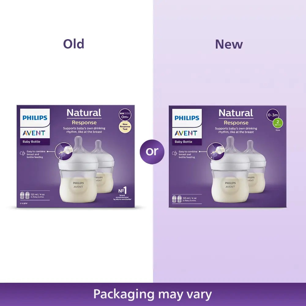 Philips Avent Natural Response Bottle BPA Free 125ml (Pack of 2)