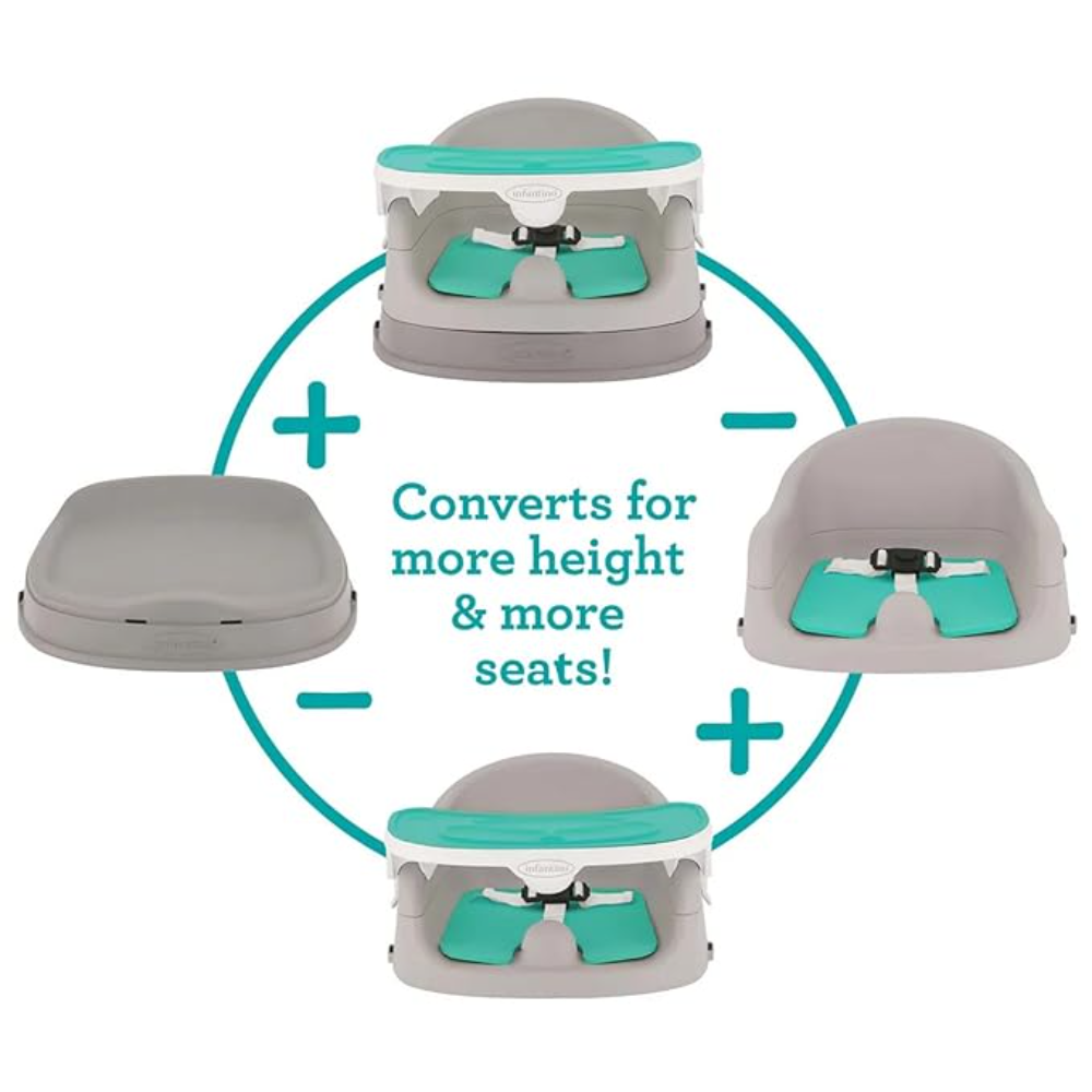 Infantino Grow-with-me 4-in-1 Two-Can-Dine Deluxe Feeding Booster Seat