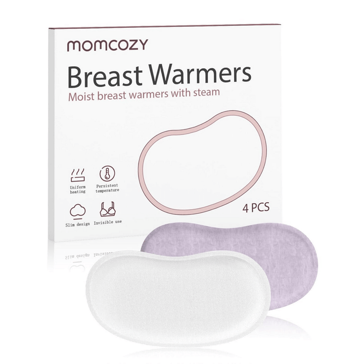Momcozy Maternity Accessory Instant Heat Breast Warmers White &amp; Lilac