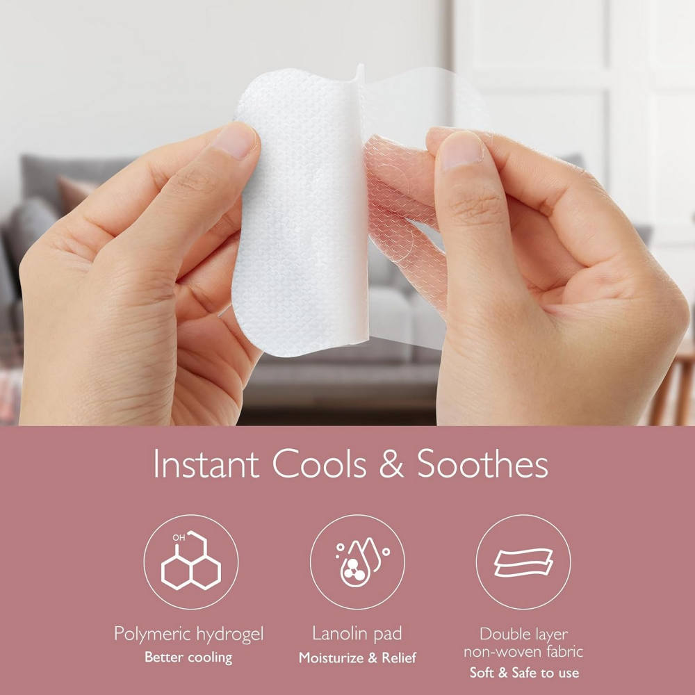 Momcozy Maternity Soothing Gel Pads White